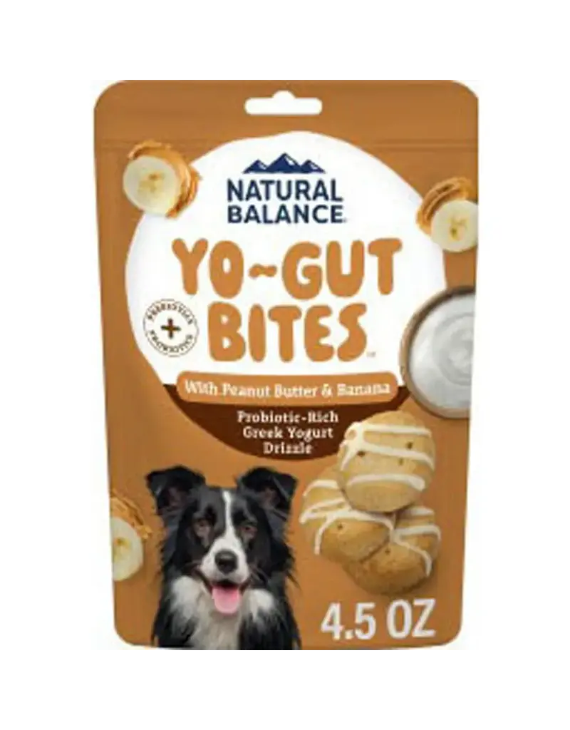Bouchées Yo-Gut, riche en probiotiques beurre de peanut et banane 4.5 oz