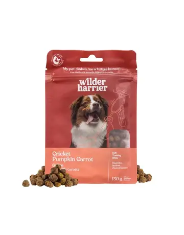 Wilder Harrier WilderHarrier bouchées tendres au grillon, citrouille et carotte 130g