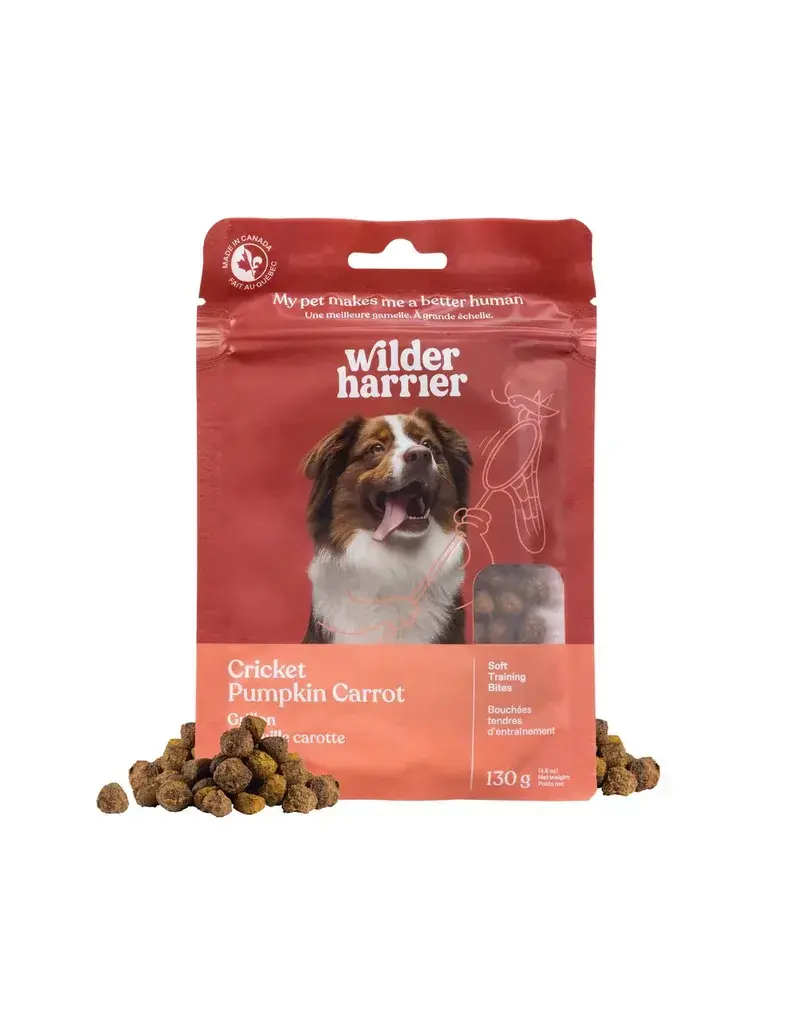 Wilder Harrier WilderHarrier bouchées tendres au grillon, citrouille et carotte 130g
