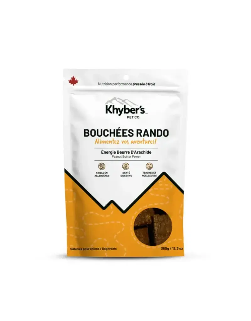 Bouchées Rando friandises pressées à froid beurre d'arachide 350g
