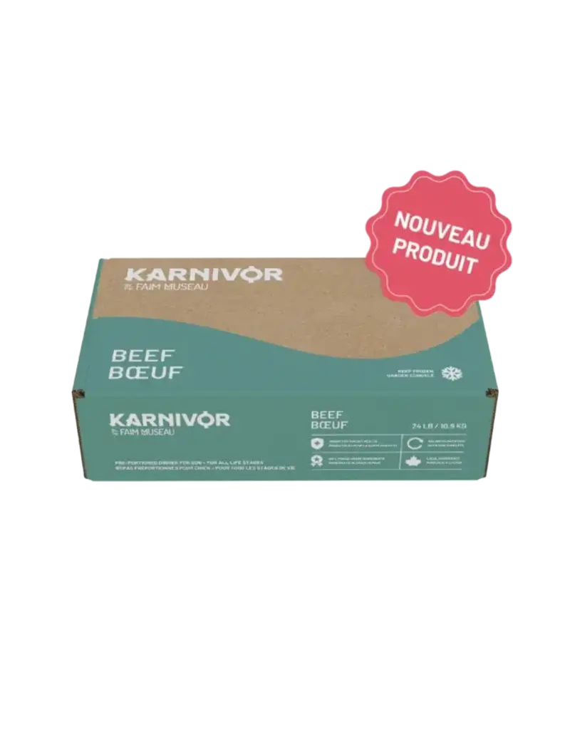 Karnivor Karnivor nourriture crue pour chien - boeuf 24 lbs