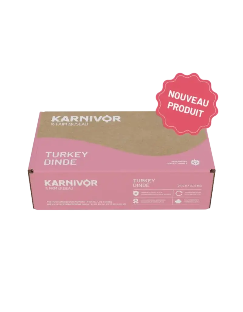 Karnivor Karnivor nourriture crue pour chien - dinde 24 lbs