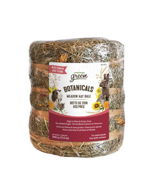 Living World Living world Green Botte de foin avec fleurs 500g.
