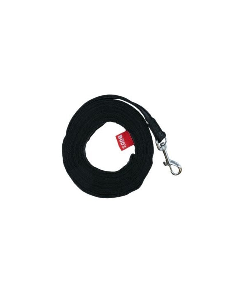 Bud'z Bud'z laisse d'entraînement de type longe, avec bandes antidérapentes noire 15 pieds x 1"