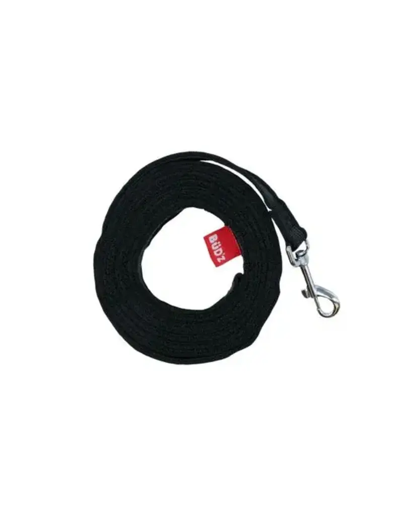 Bud'z Bud'z laisse d'entraînement de type longe, avec bandes antidérapentes noire 30 pieds x 1/2"