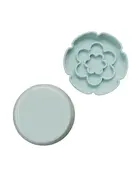 Dexypaws Dexypaws bol surélevé en céramique pour chat avec ralentisseur, forme de fleur vert 7.75 oz