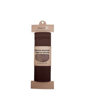 Dexypaws Dexypaws tapis en silicone pour bols - espresso