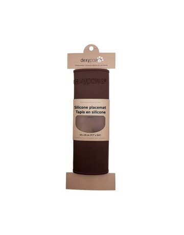 Dexypaws Dexypaws tapis en silicone pour bols - espresso