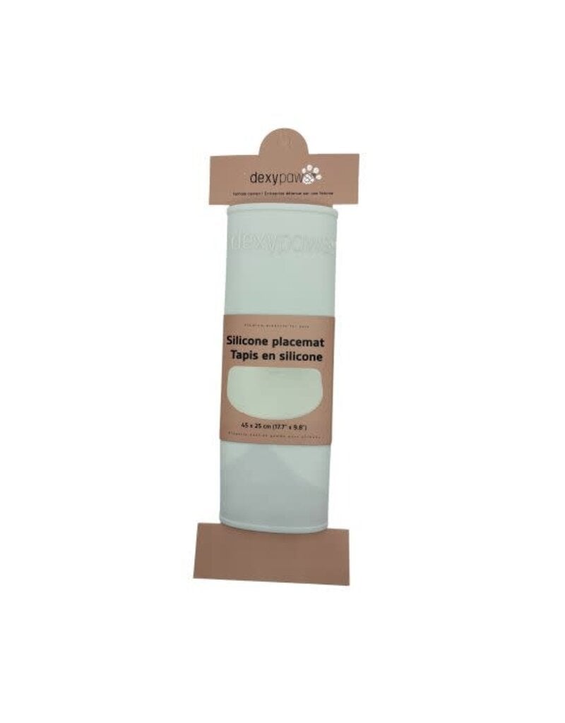 Dexypaws Dexypaws tapis en silicone pour bols - vert sauge