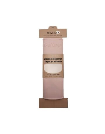 Dexypaws Dexypaws tapis en silicone pour bols - rose poudré