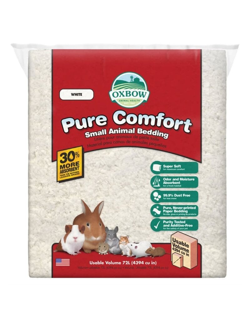 Oxbow Oxbow Pure confort white litière de papier pour petits animaux 72 L