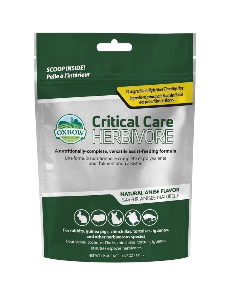 Oxbow Oxbow Critical Care formule nutritionnelle pour l'alimentation assistée saveur anisée 141g