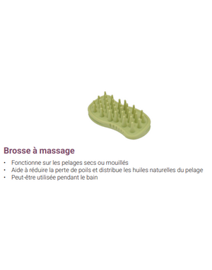 Safari Safari brosse à massage en caoutchouc pour chat petit