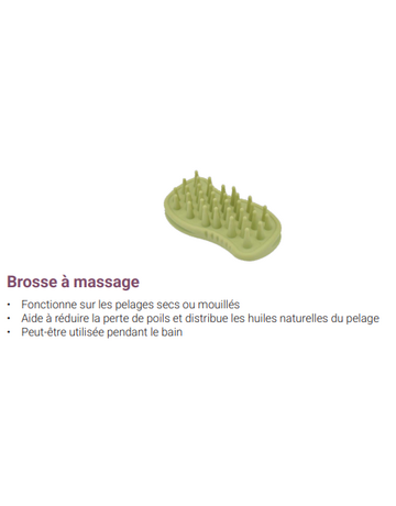 Safari Safari brosse à massage en caoutchouc pour chat petit
