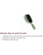 Safari Safari brosse duo en acier et soie large