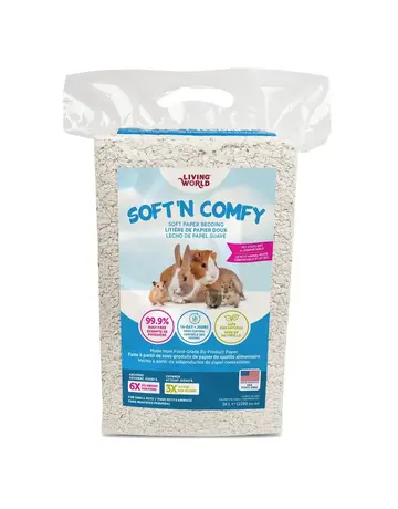 Living World Living world Soft'n Comfy litière de papier doux 36L