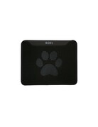 Bud'z Bud'z tapis à litière double couche, motif de pattes noir, moyen 65x45cm