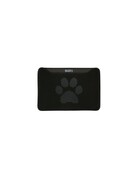 Bud'z Bud'z tapis à litière double couche, motif de pattes noir, petit 45x35cm