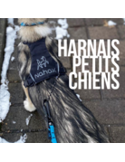 Nahak Nahak harnais de marche noir pour petits chiens très très petit.