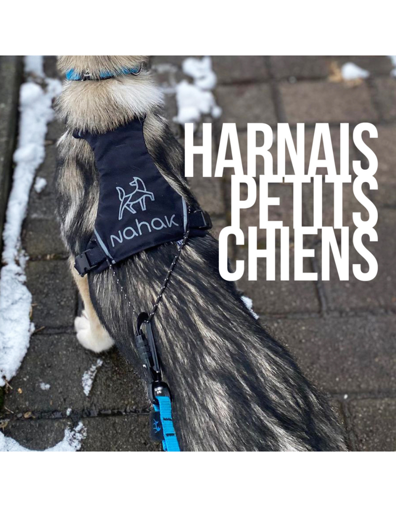 Nahak Nahak harnais de marche noir pour petits chiens très très petit.