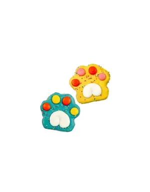 Bosco & Roxy's Bosco & Roxy pattes anniversaire jaune et bleu