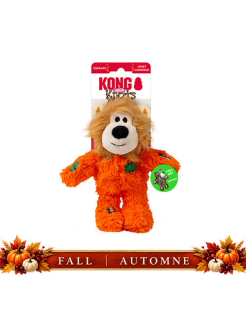 Kong Kong Knots Wild squelette lion orange petit/moyen