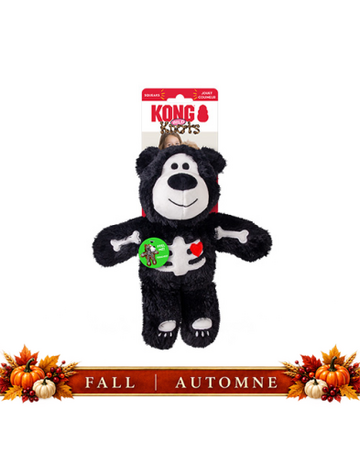 Kong Kong Knots Wild squelette ourson noir petit/moyen