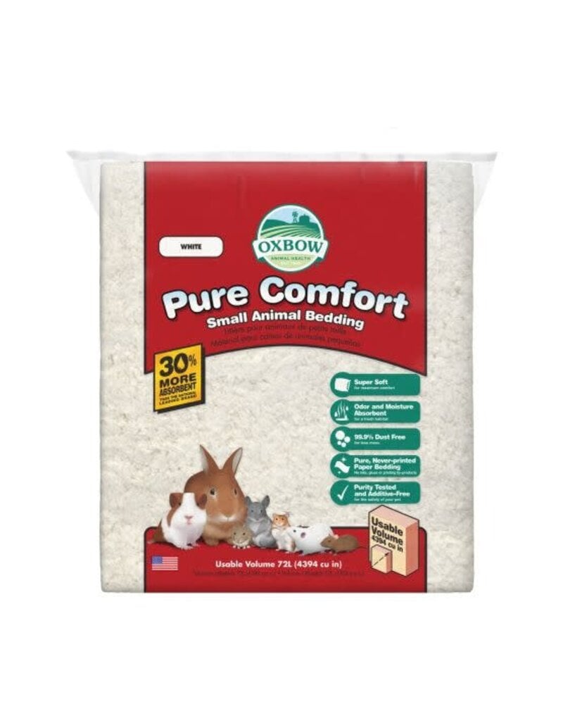 Oxbow Oxbow pure comfort litière de papier, blanc 36L
