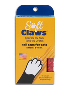 Soft claws capuchons à ongles pour chats petits rouge