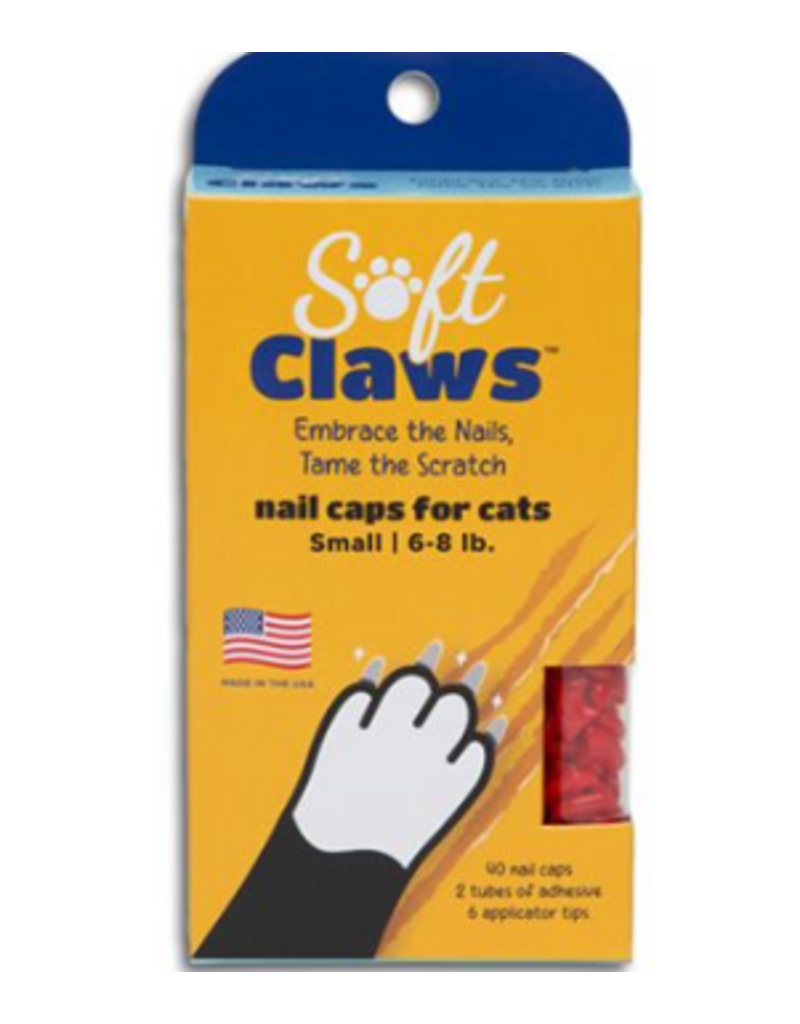 Soft claws capuchons à ongles pour chats petits rouge