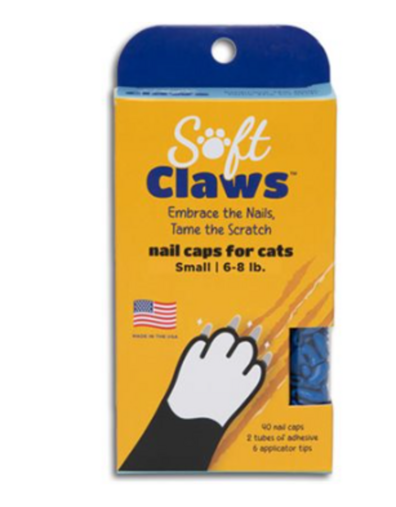 Soft claws capuchons à ongles pour chats petits bleu