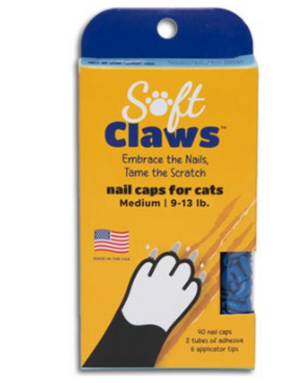 Soft Claws Soft claws capuchons à ongles pour chats moyens bleu