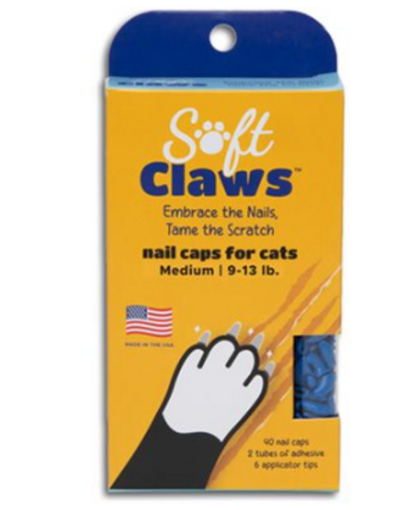 Soft Claws Soft claws capuchons à ongles pour chats moyens bleu