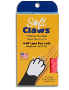 Soft claws capuchons à ongles pour chats moyens rose