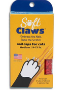 Soft claws capuchons à ongles pour chats moyens rouge