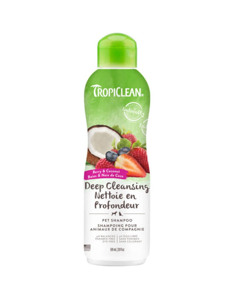 Tropiclean Tropiclean – shampoing nettoyant en profondeur baies & noix de coco 20 oz