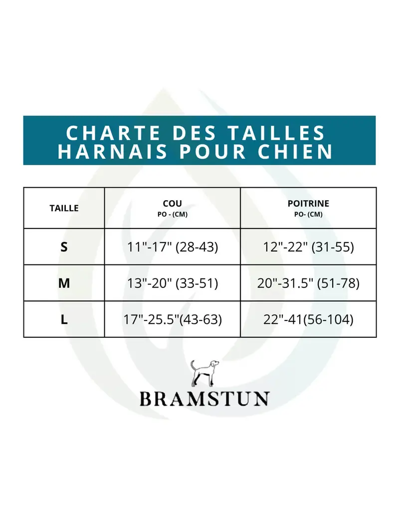 Tella & Stella Bramstun harnais horizon pour chien orange petit
