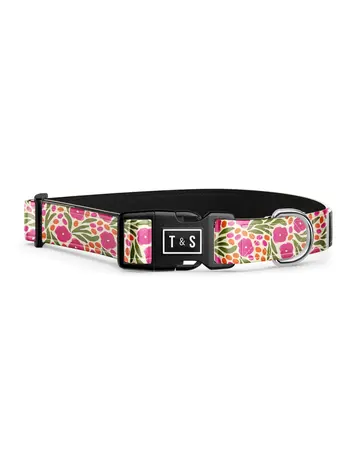 Tella & Stella Tella & Stella collier pour chien fleurs londoniennes moyen