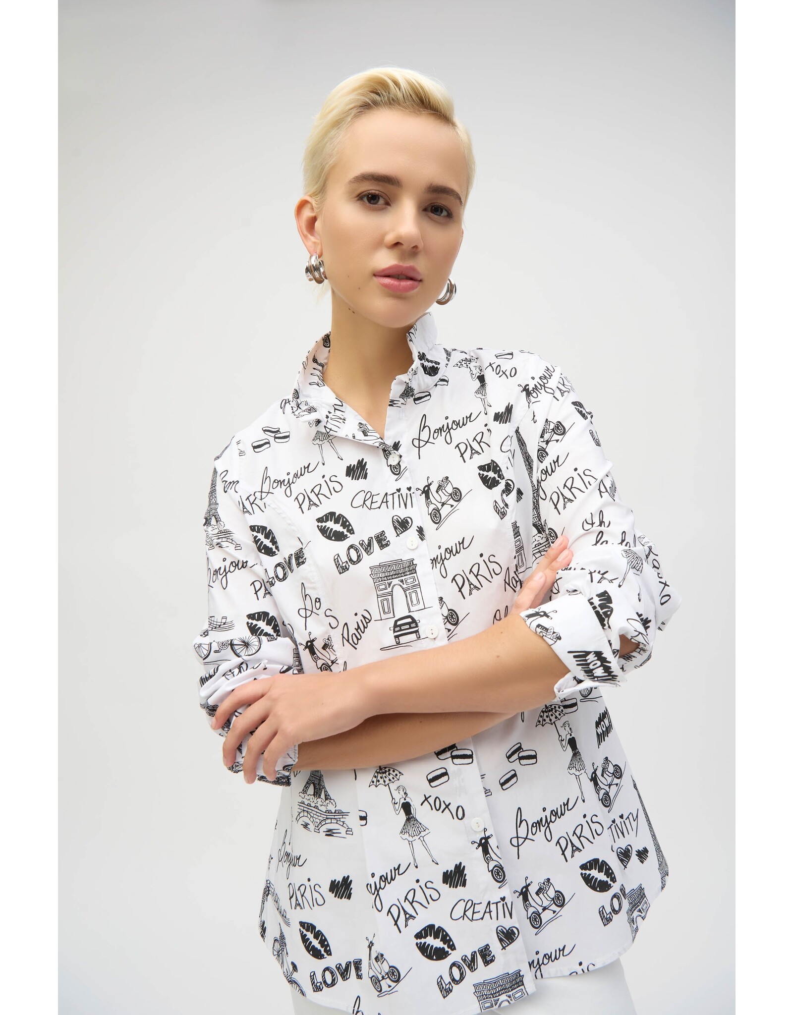 JOSEPH RIBKOFF 252929 BLOUSE