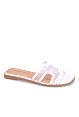 DJANGO AND JULIETTE LOSHIE WHITE LEATHER MESH DJ