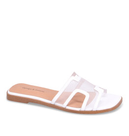 DJANGO AND JULIETTE LOSHIE WHITE LEATHER MESH DJ