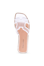 DJANGO AND JULIETTE LOSHIE WHITE LEATHER MESH DJ