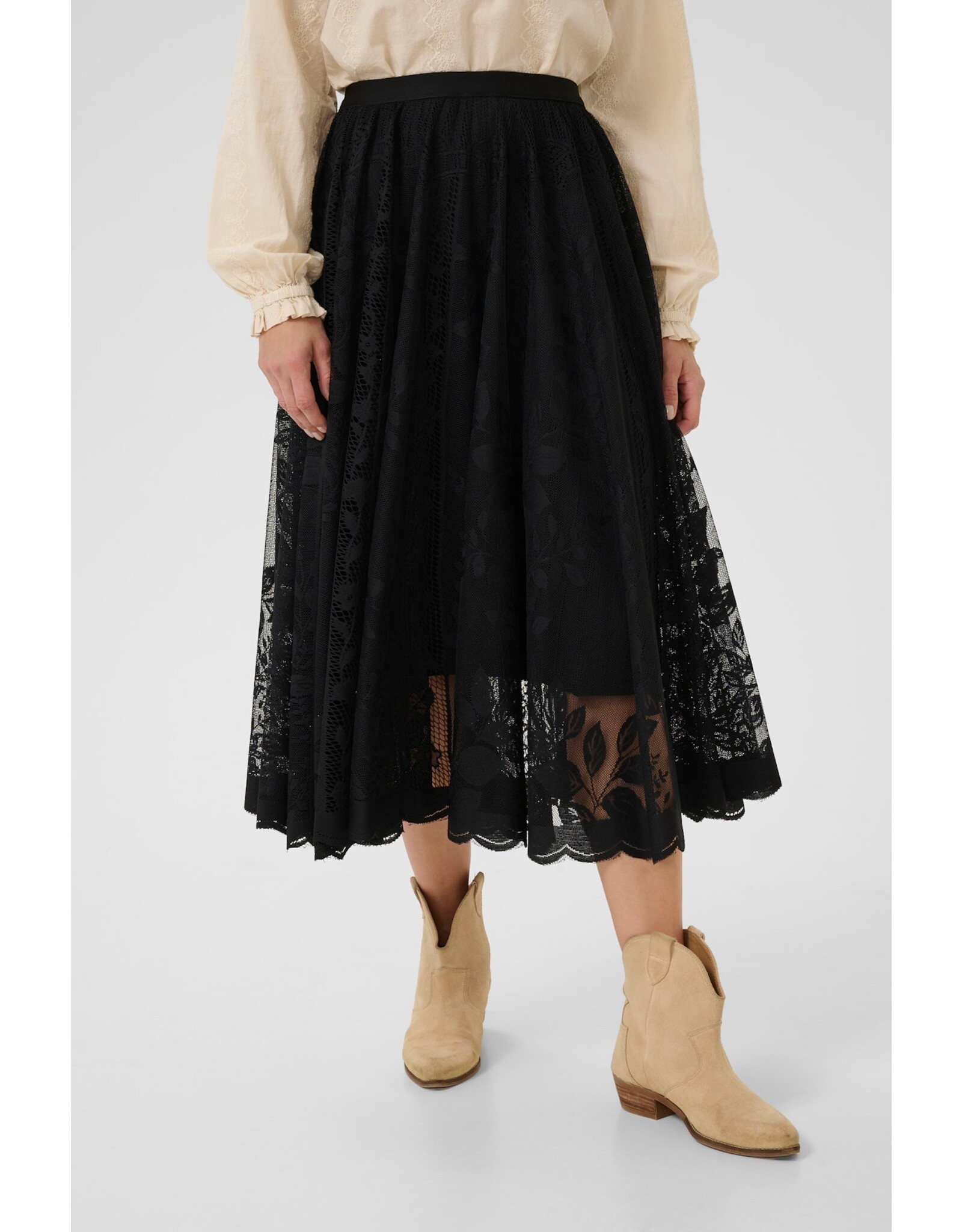 CREAM 10613856 SKIRT