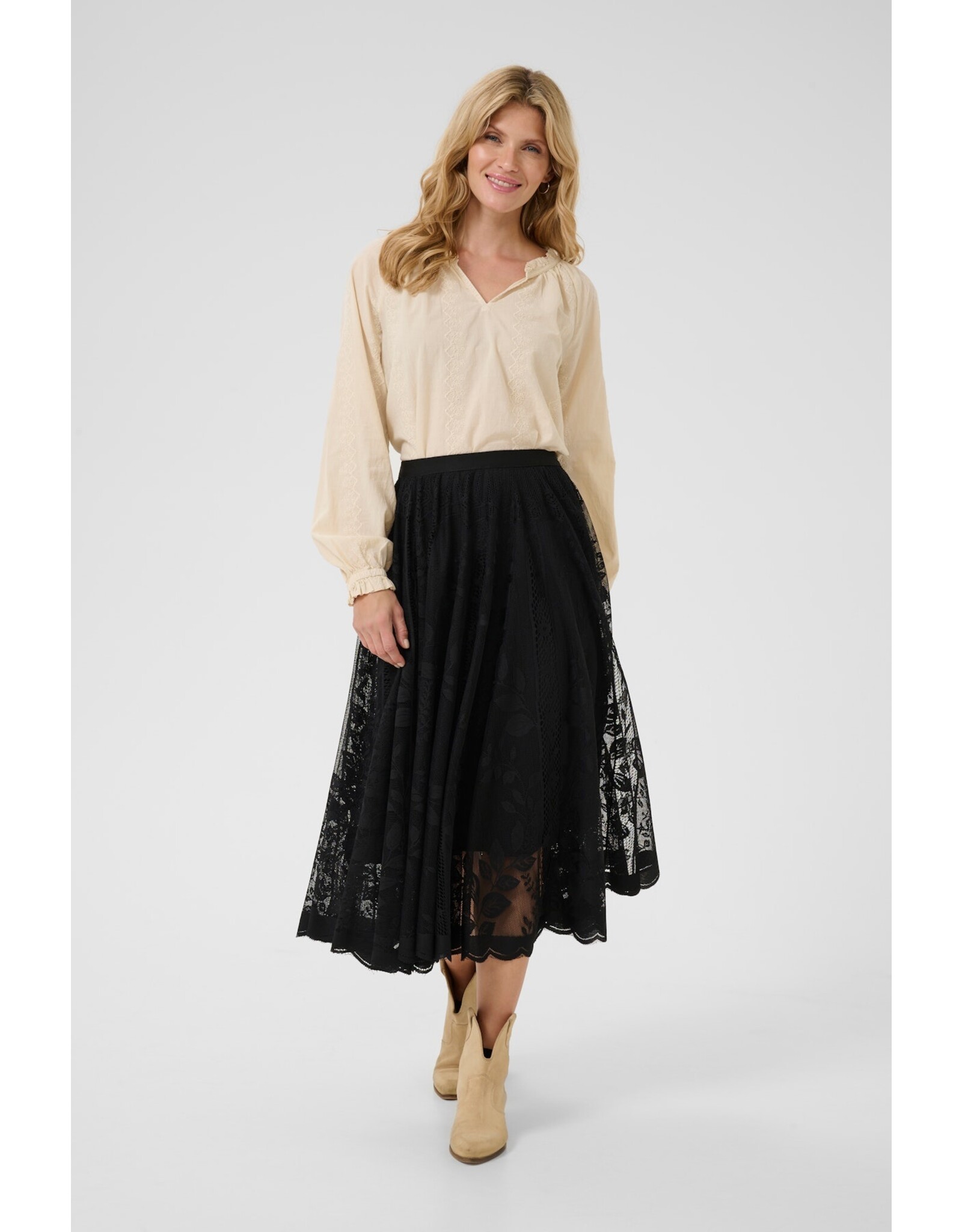 CREAM 10613856 SKIRT