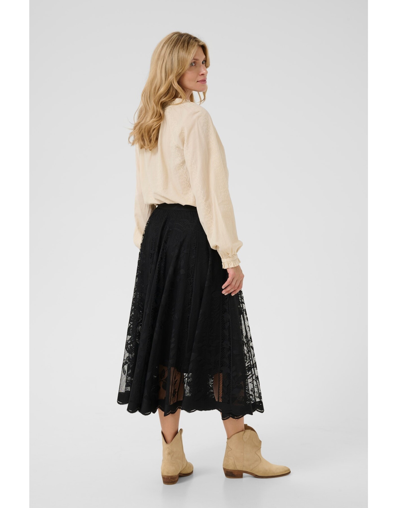 CREAM 10613856 SKIRT