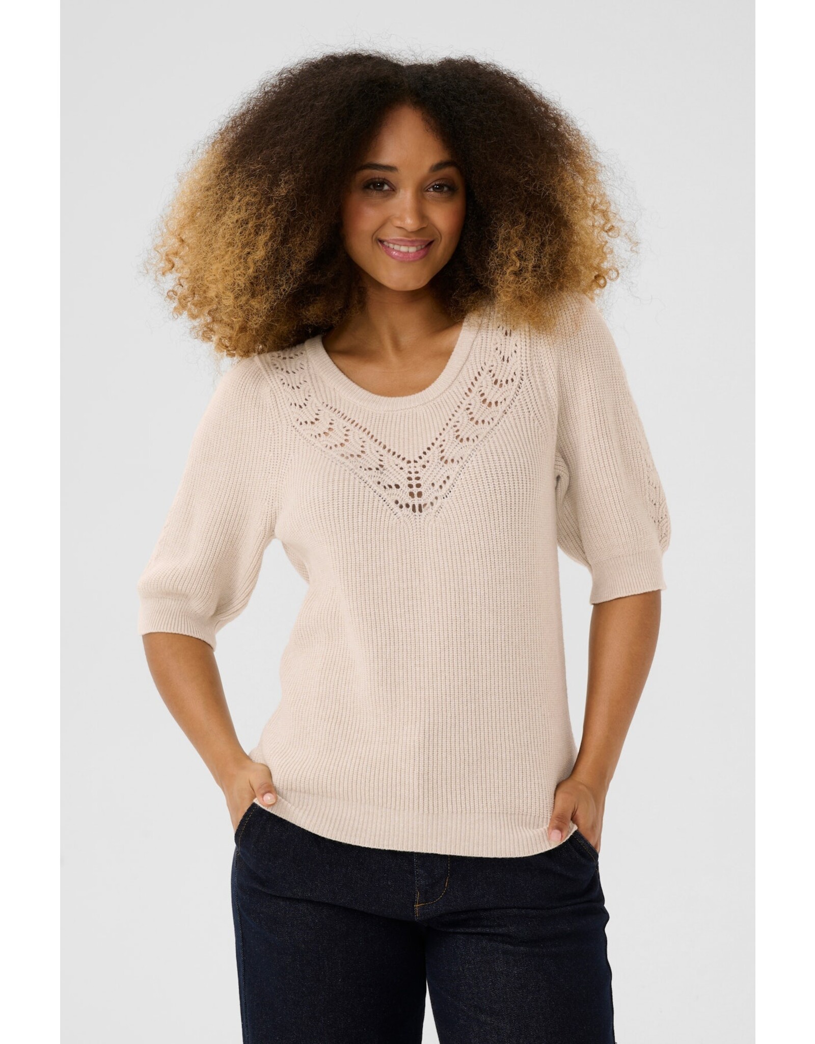 CREAM 10613961 PULLOVER