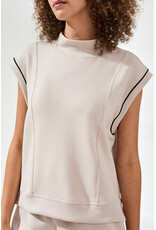 TRIBAL 2446O-3390 MOCK NECK TOP