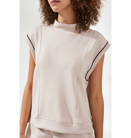 TRIBAL 2446O-3390 MOCK NECK TOP