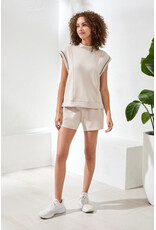 TRIBAL 2446O-3390 MOCK NECK TOP