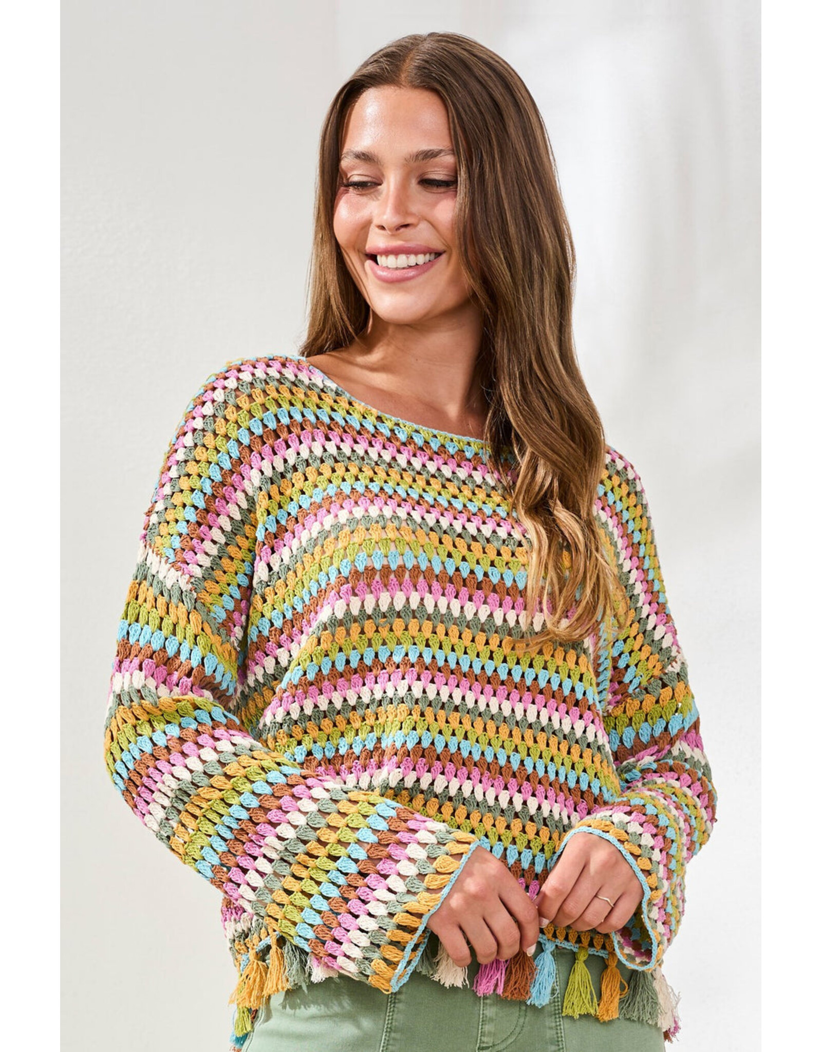 TRIBAL 3034O-576 SWEATER